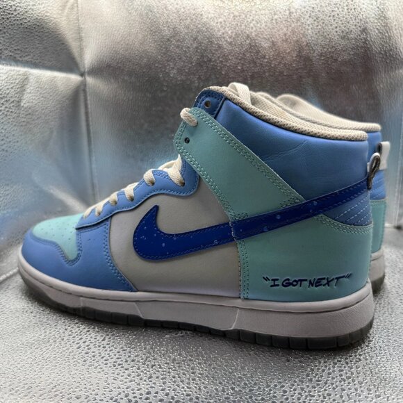 Size 9 Nike Dunk High I Got Next Blue White Opal Mens Sneaker DV2130-400 - Picture 8 of 12